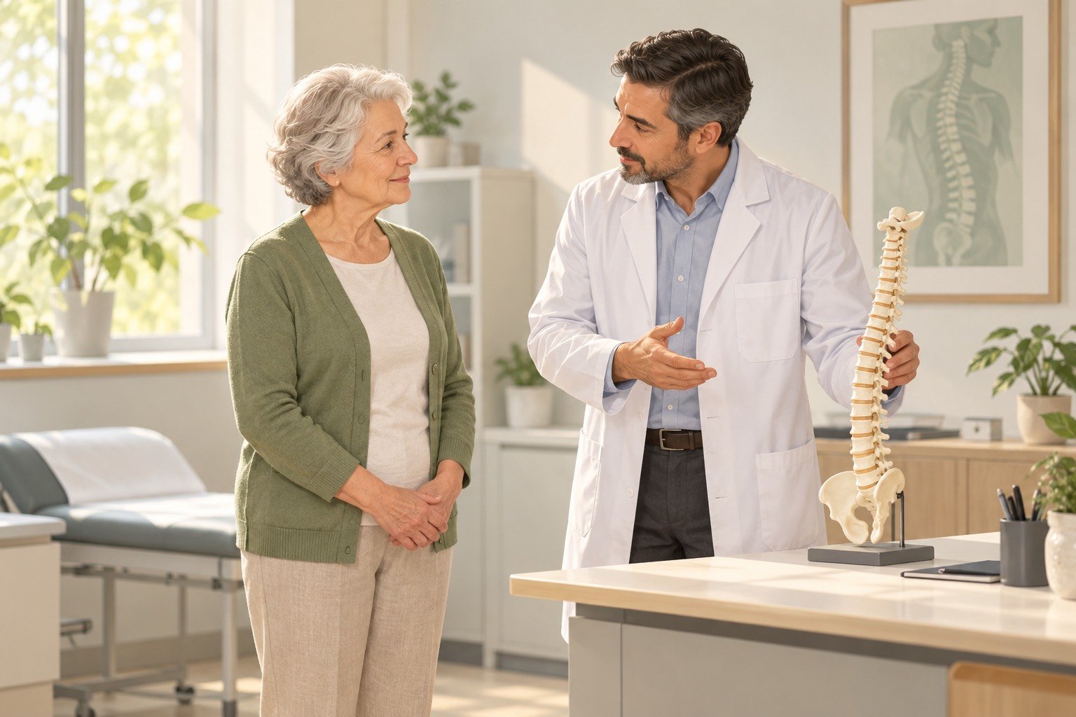 Yazı için temsili çizim: Osteoporoza bağlı omurga kırıkları nasıl tedavi edilir?
